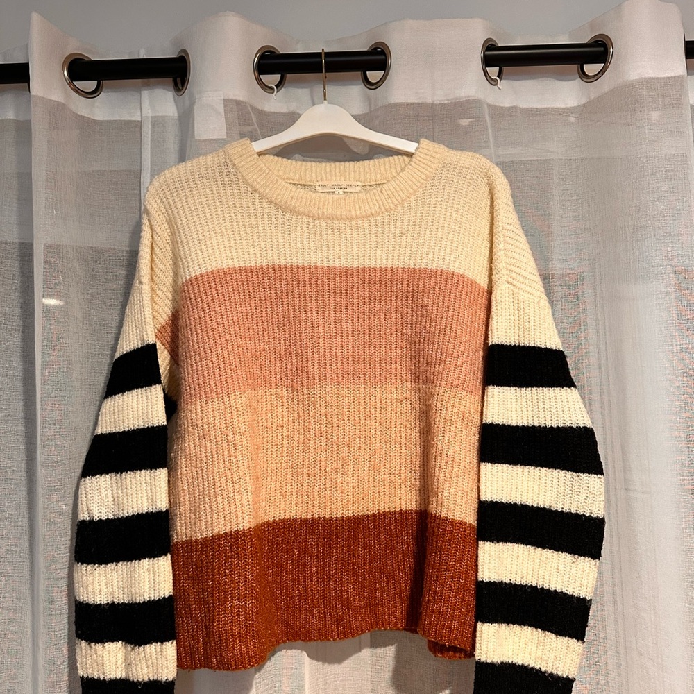 Striped Colorblock Sweater